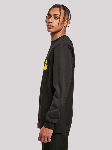 F4NT4STIC Sweatshirt 'Yellow Rubber Duck' in Zwart