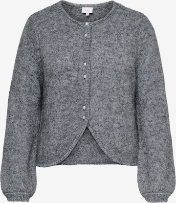 ONLY Carmakoma Strickjacke 'ZAGGIE' in Grau: Vorderseite