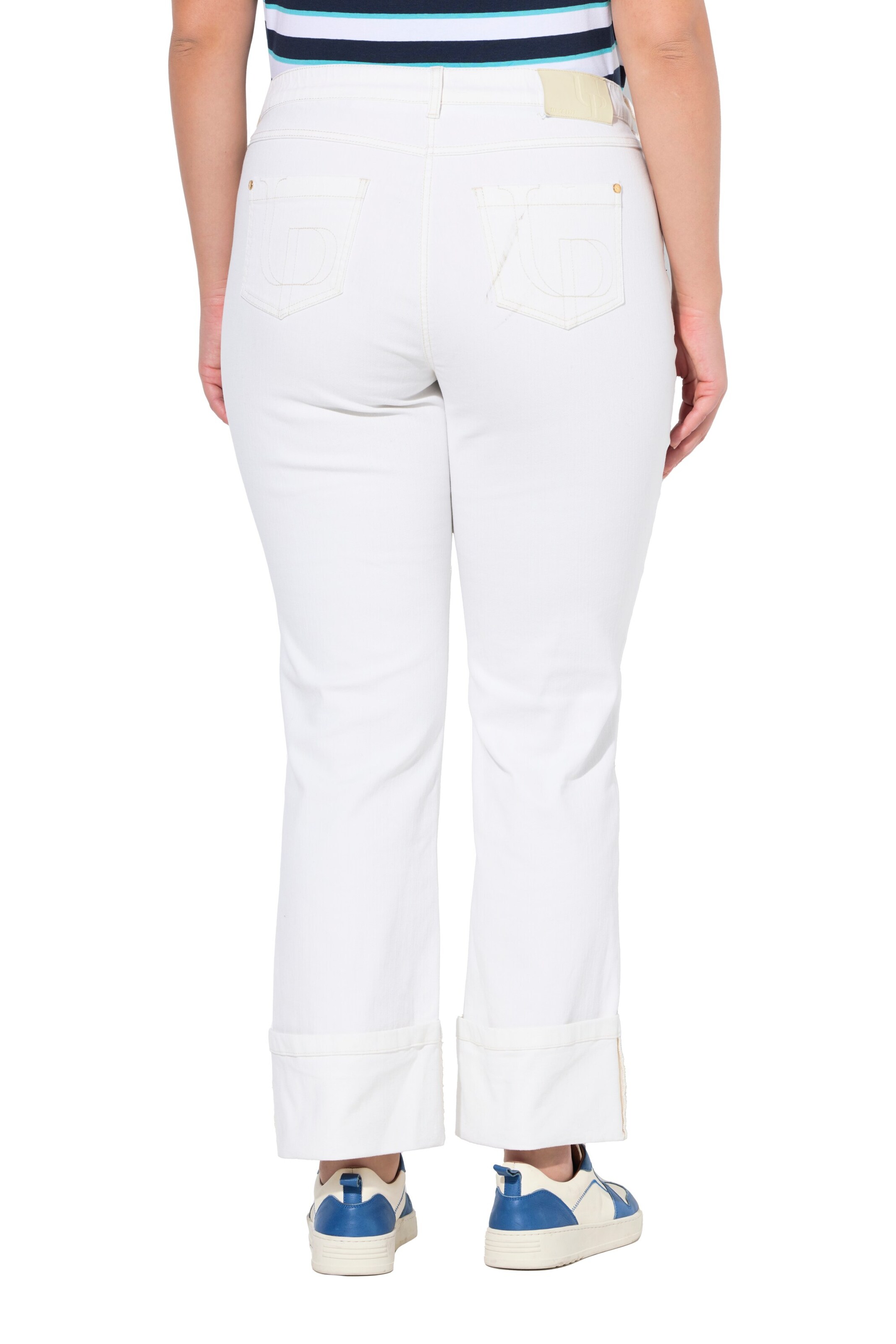 Wide Leg Jean Ulla Popken en blanc