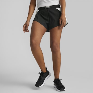 PUMA - Regular Calças de desporto em preto: frente