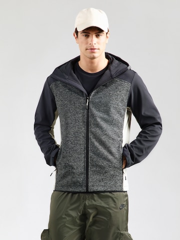 ICEPEAK Outdoorová bunda 'BEEDEVILLE' – šedá: přední strana