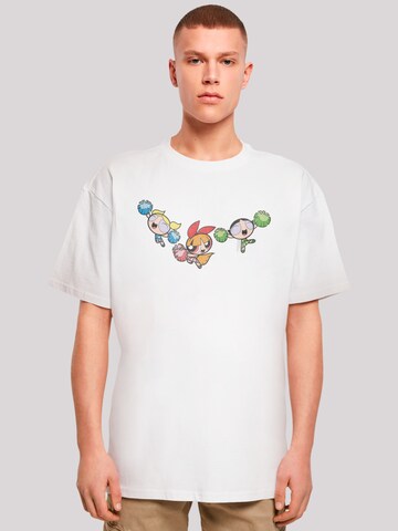 F4NT4STIC Shirt 'Powerpuff Girls Cheerleaders' in White: front