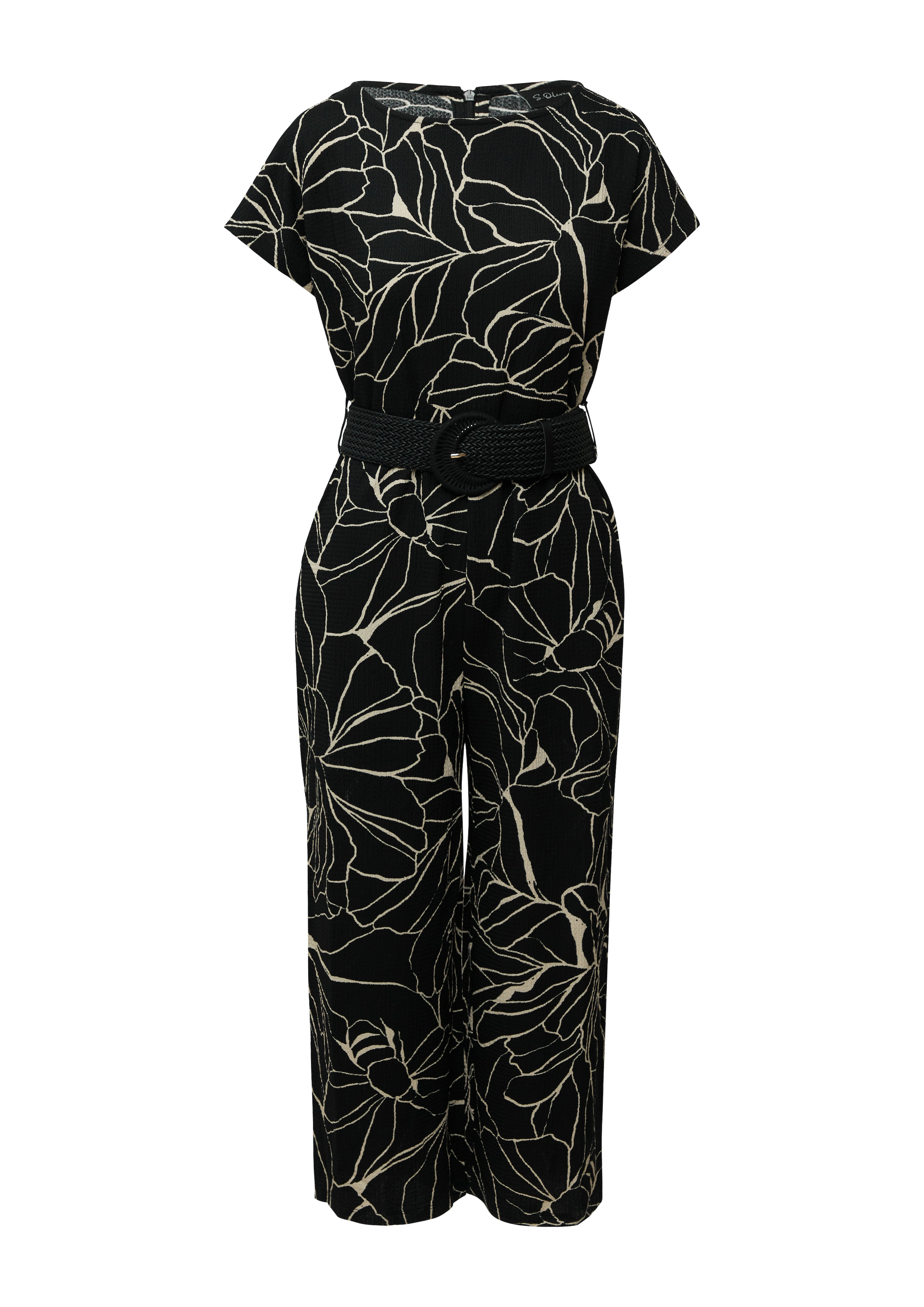 s.Oliver BLACK LABEL Jumpsuit in Schwarz: Vorderseite