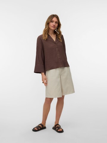 VERO MODA Blouse 'VMDoris' in Bruin