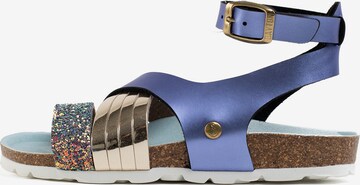 Bayton Sandal 'Fadette' in Blue: front