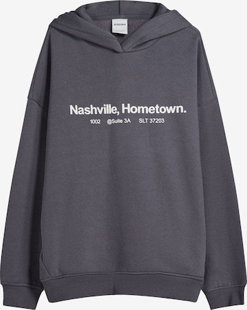 Felpa di Bershka in grigio: frontale