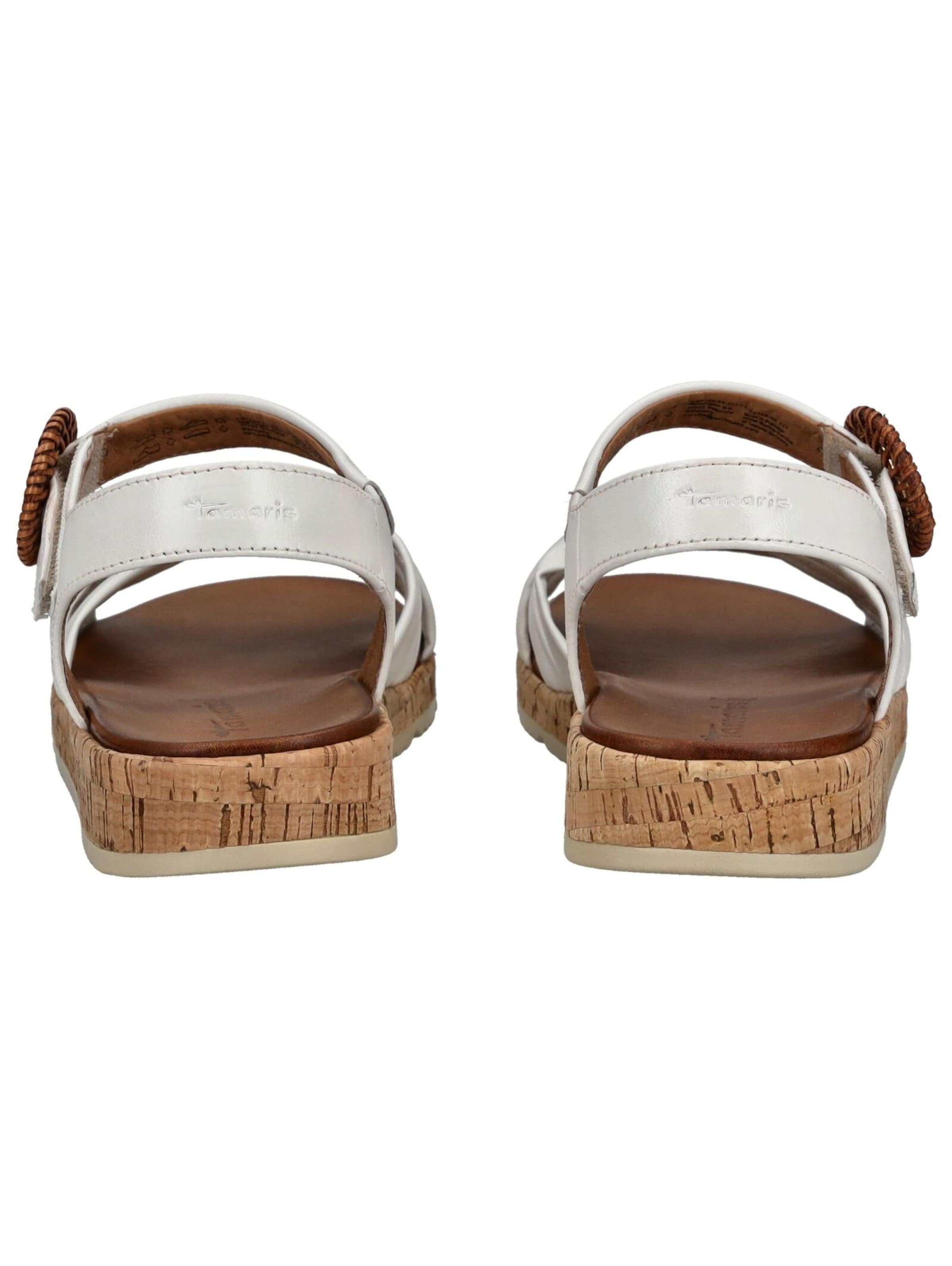 Tamaris - Sandalias con hebilla en blanco