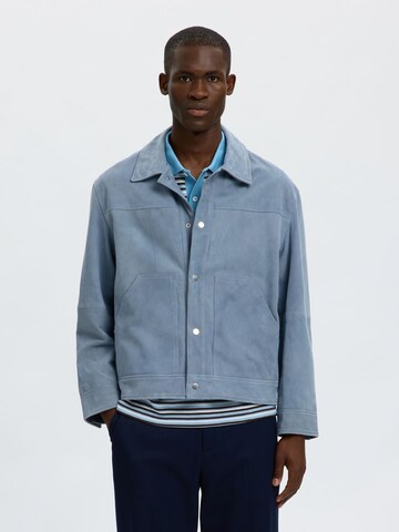 SELECTED - Chaqueta de entretiempo en azul: frente