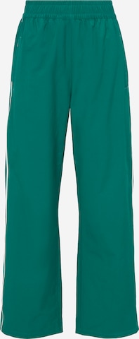 UNFOLLOWED x ABOUT YOU Regular Trousers 'ESCAPE PANTS' in Green: front