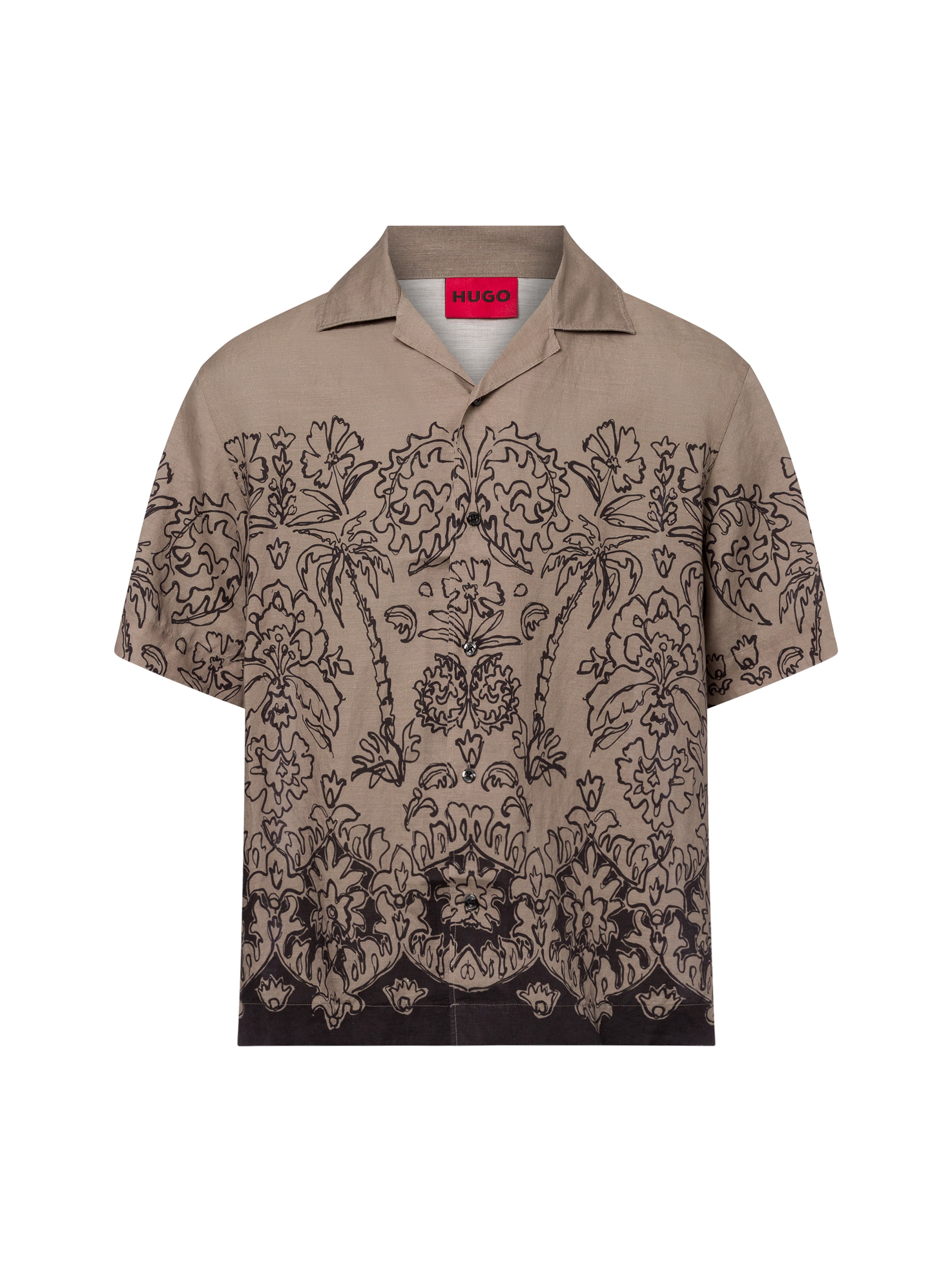 HUGO Comfort Fit Hemd 'Espino' in Grün: Vorderseite