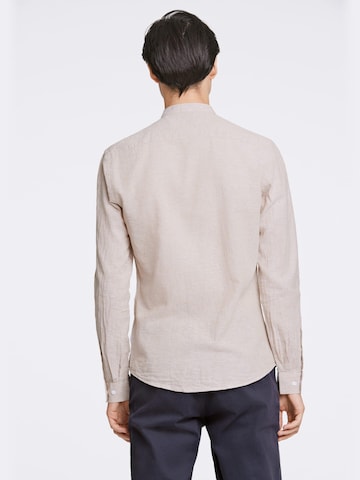 Lindbergh Slim Fit Skjorte i beige