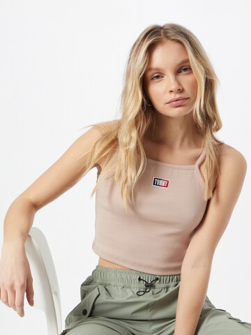 Tommy Jeans Top in Beige: predná strana