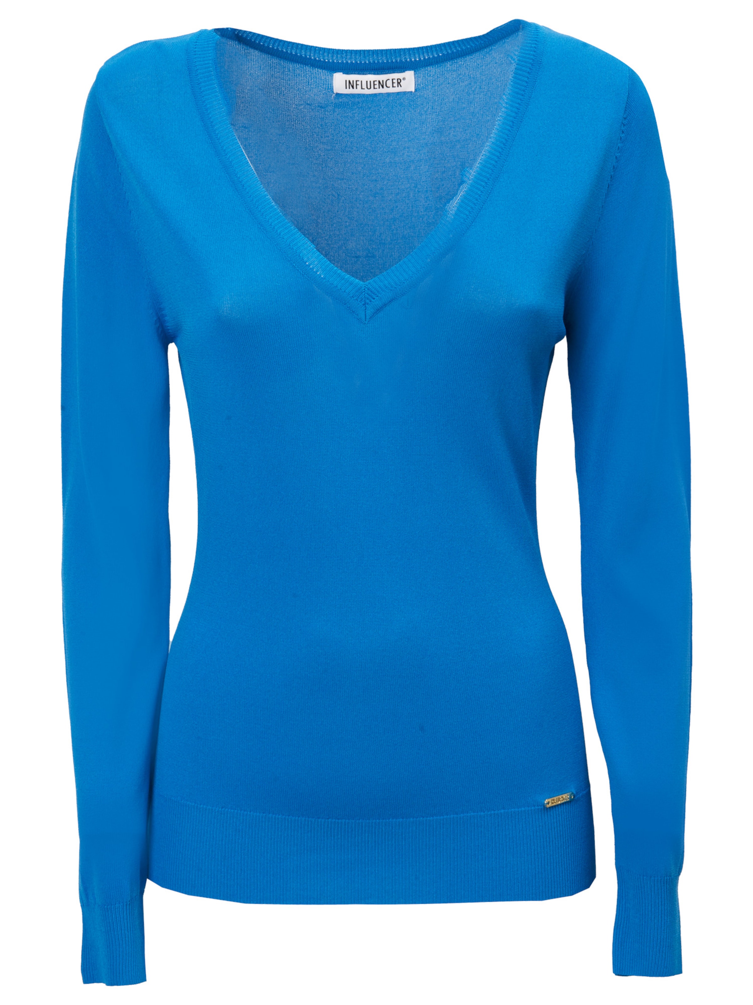 Influencer Pulóver - kék: elől