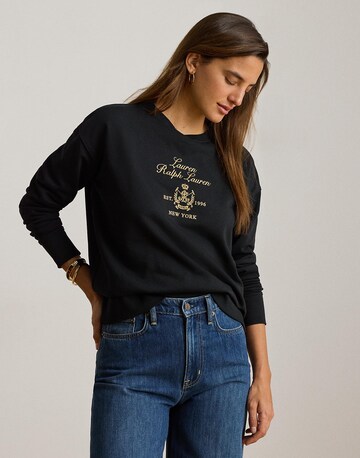 juoda Lauren Ralph Lauren Megztinis be užsegimo: priekis