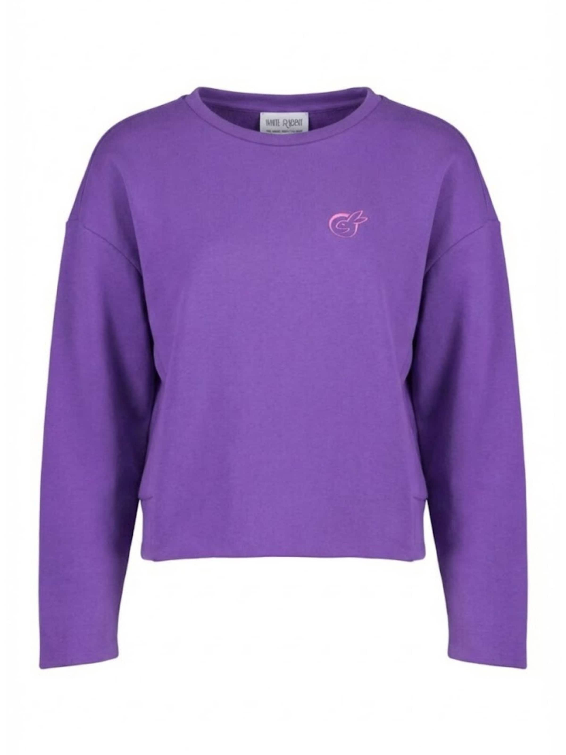 WHITE RVBBIT Sweatshirt in Purple: front