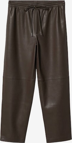 MANGO Normalny krój Spodnie 'Apple' w kolorze brązowy: przód