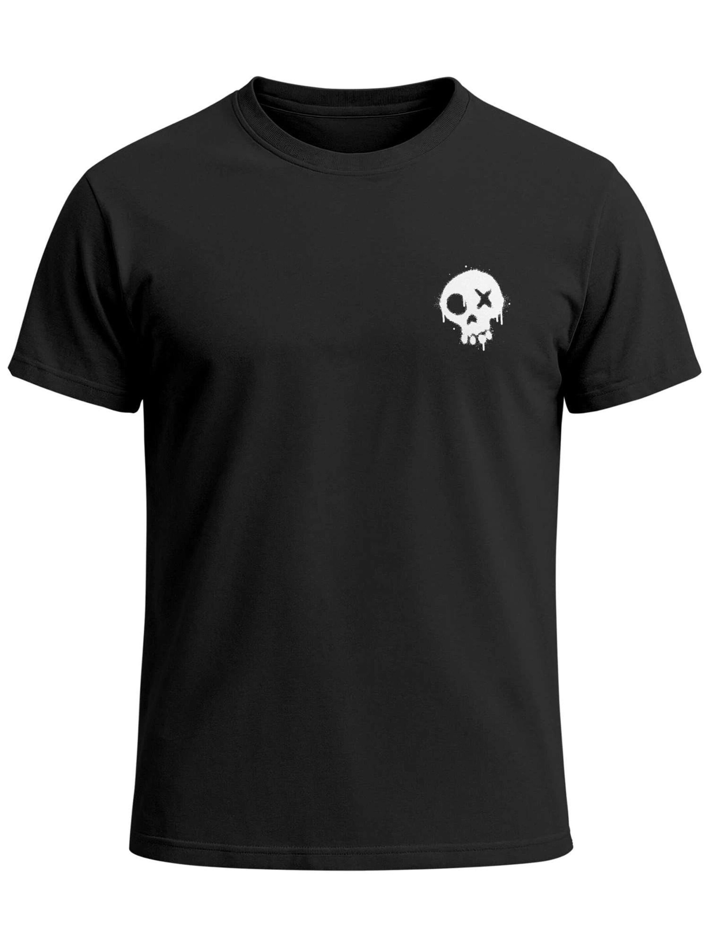 Neverless Shirt 'Skull' in Black