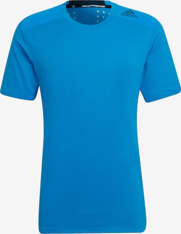 T-Shirt fonctionnel ADIDAS SPORTSWEAR en bleu : devant