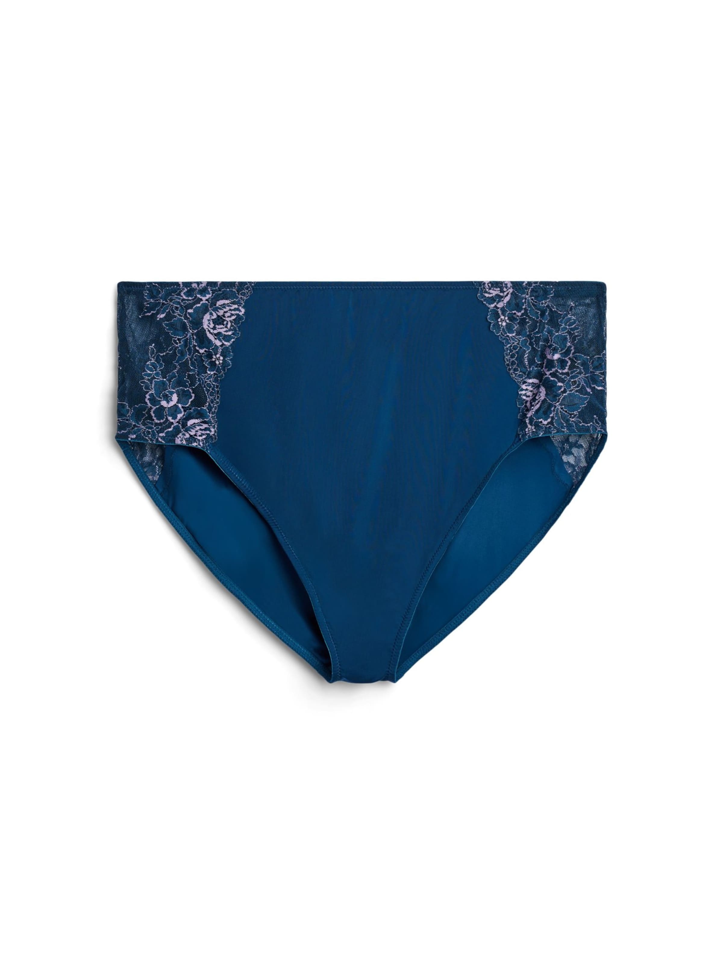 Devoted by Zizzi Slip 'LASTA' in Blauw: voorkant
