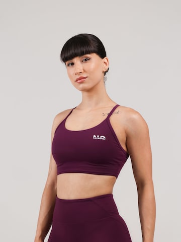 neverover - Bustier Sujetador deportivo 'Nova' en lila: frente