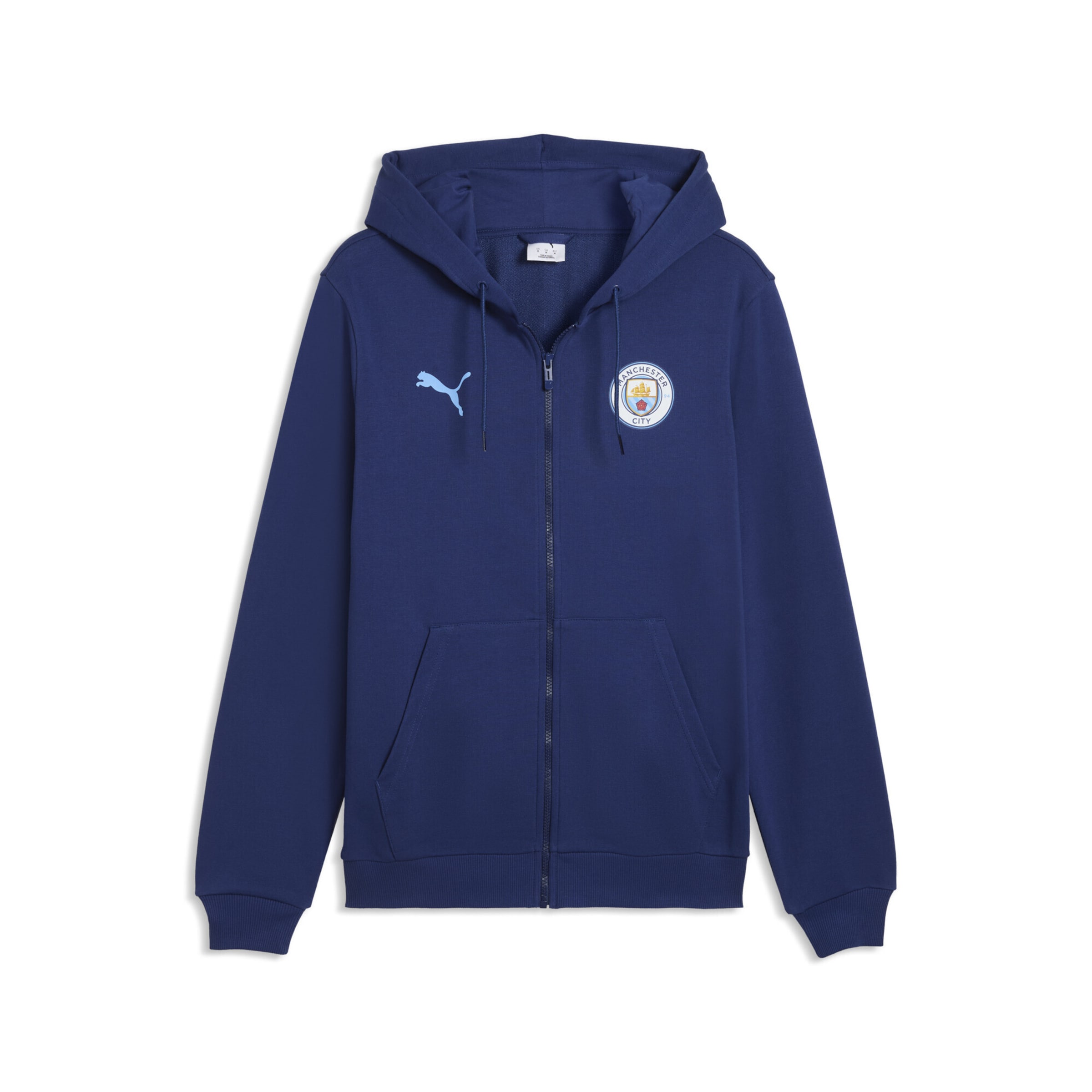 PUMA Sportsweatjacke 'ftblCulture' in Blau: Vorderseite