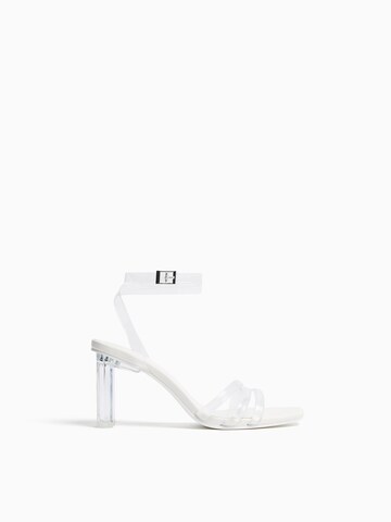 Bershka Strap Sandals in Transparent