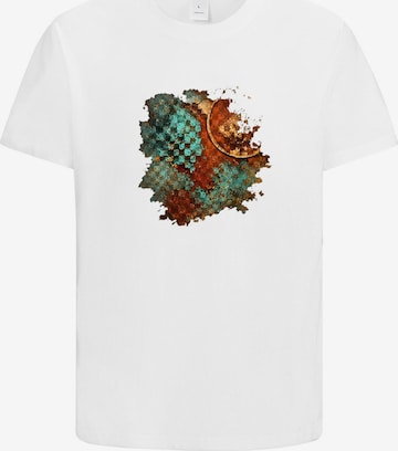 HUSKSWARE Shirt 'Grafik' in Weiß: Vorderseite