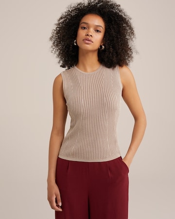 WE Fashion Top – béžová: přední strana