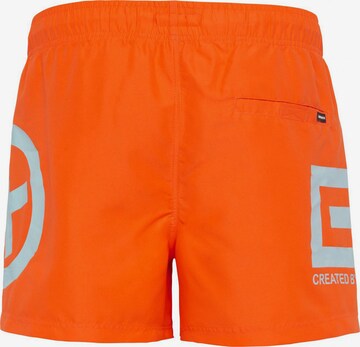 CHIEMSEE Athletic Swim Trunks in Orange