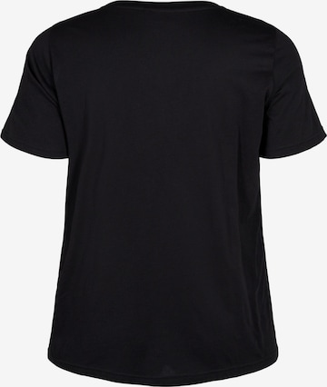 Zizzi Shirt 'Vdave' in Zwart