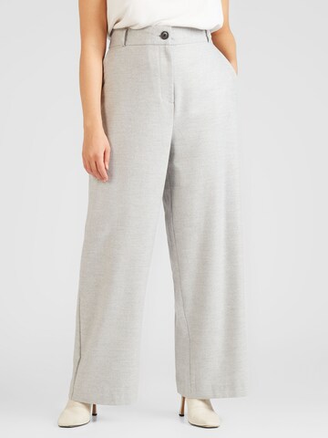 River Island Plus Wide leg Broek in Grijs: voorkant