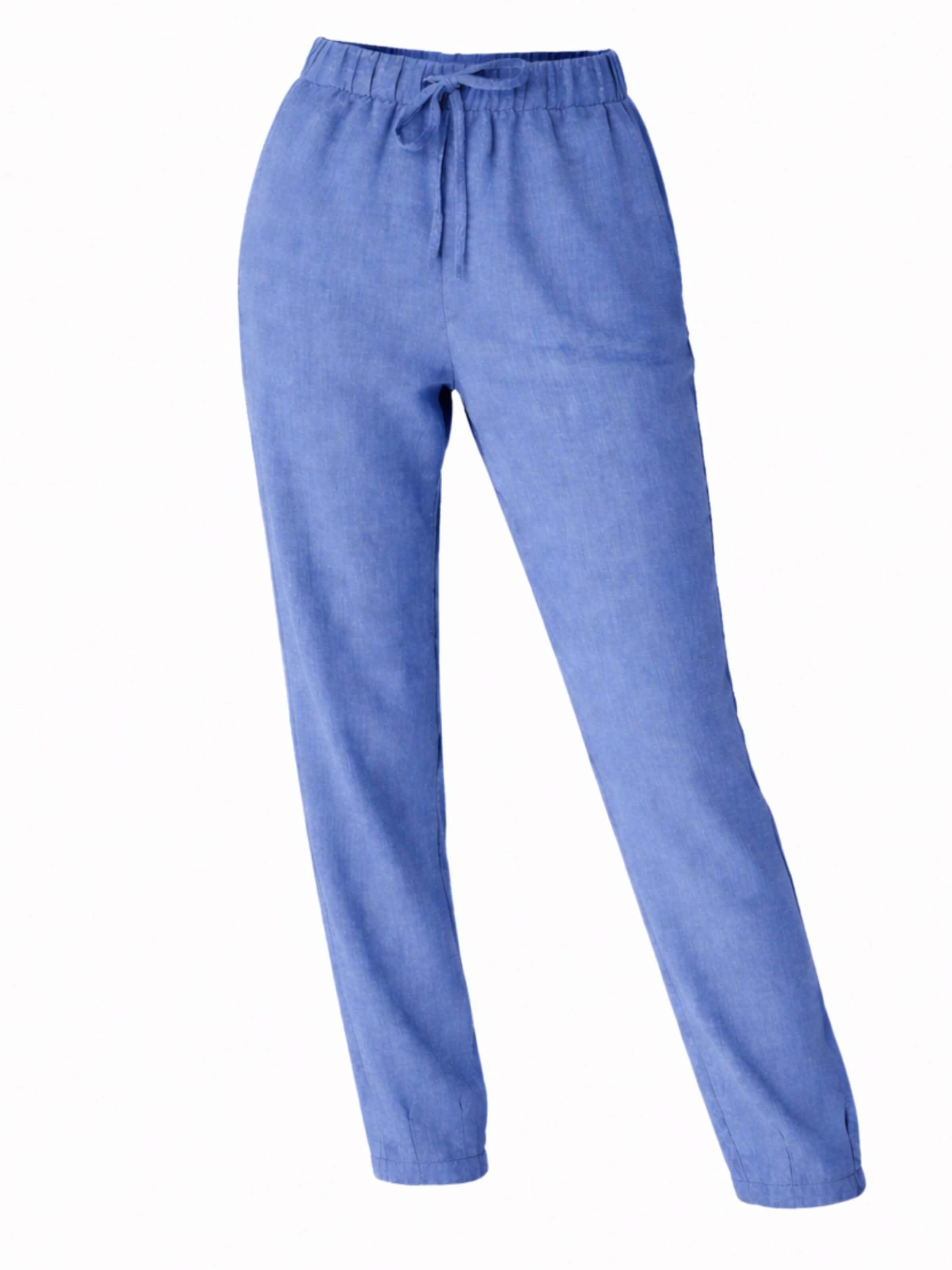 fashionshowcase - Loosefit Pantalón 'SOREYA' en azul: frente