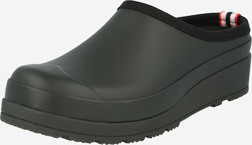 HUNTER Clogs 'ORIGINAL PLAY' in Black: front