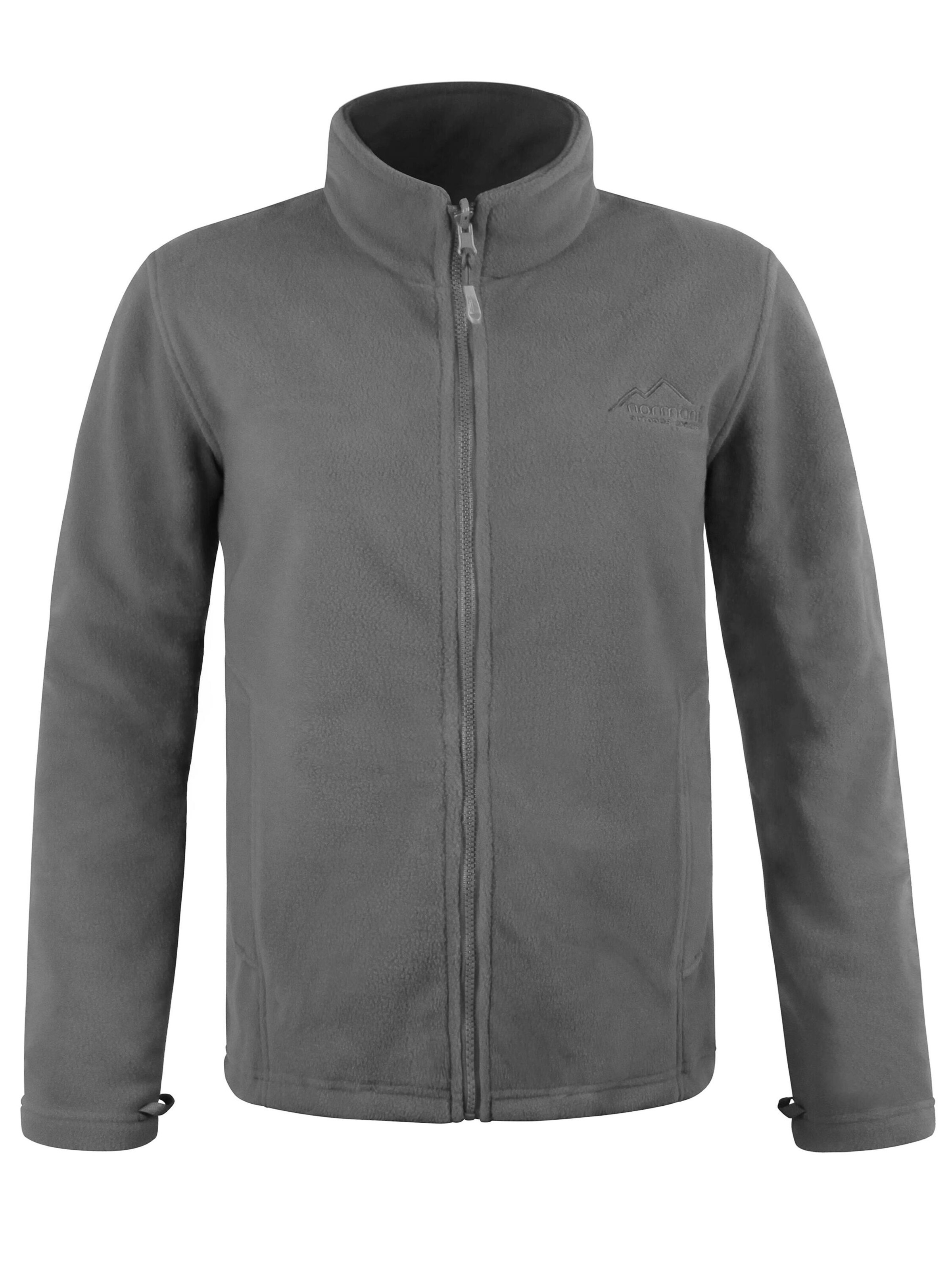 Veste en polaire 'Laanila' normani en gris : devant