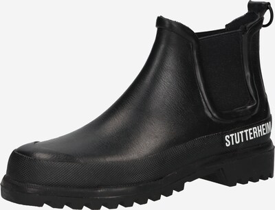 Cizme de cauciuc Stutterheim pe negru / alb, Vizualizare produs