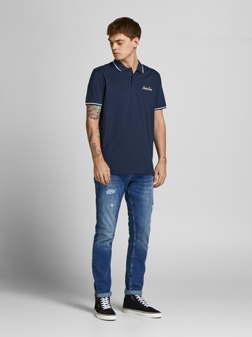 JACK & JONES Shirt 'Tons' in Blue