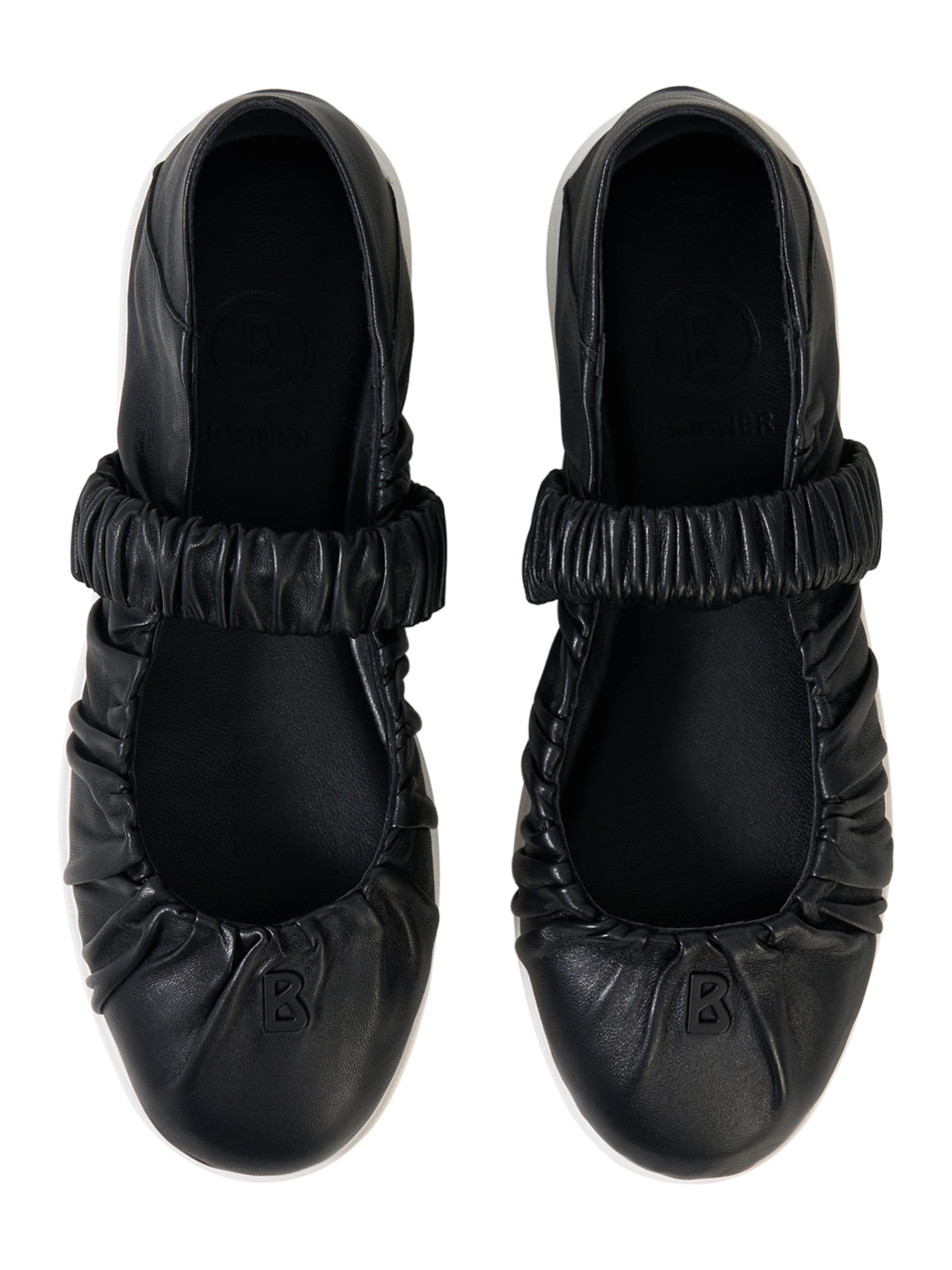 BOGNER Riemchenballerina 'Vienna' in Schwarz