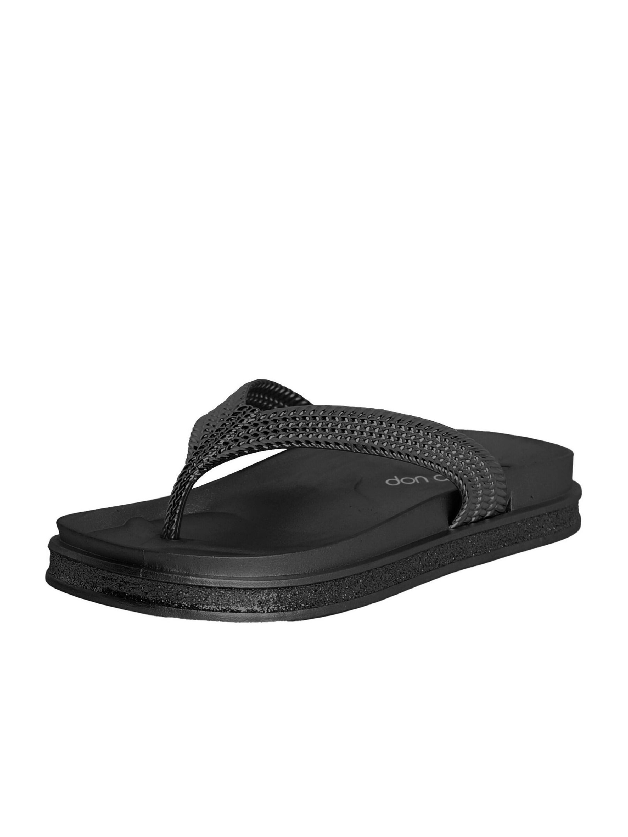 Don Algodon - Sandalias de dedo 'Licia' en negro