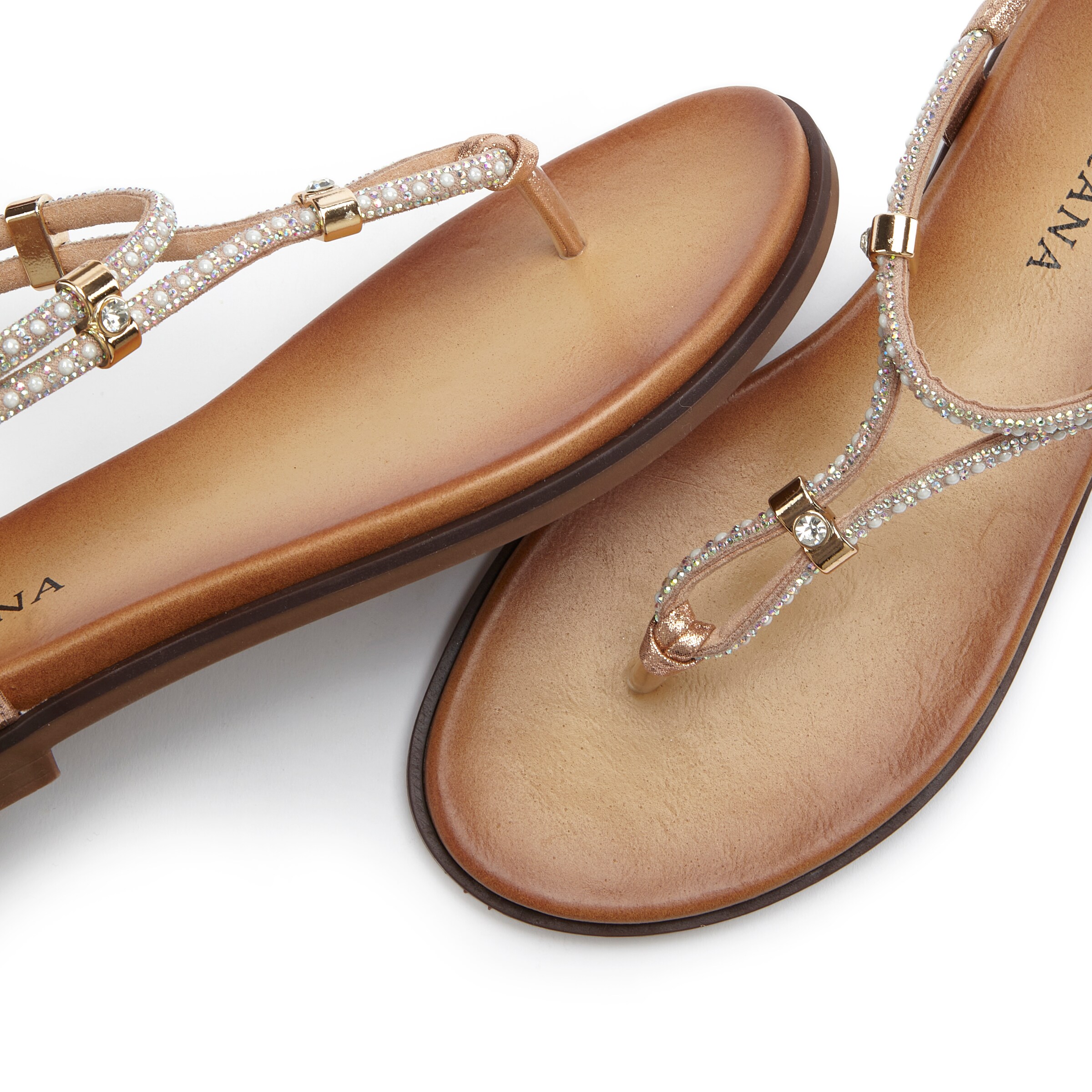 rožinė LASCANA Šlepetės per pirštą