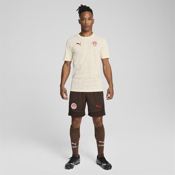 PUMA Regular Sportshorts 'FC St. Pauli' in Braun