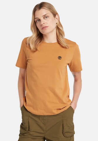 TIMBERLAND - Camiseta en marrón: frente