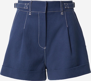 mėlyna GUESS Laisvas Klostuotos kelnės 'CORELINE': priekis