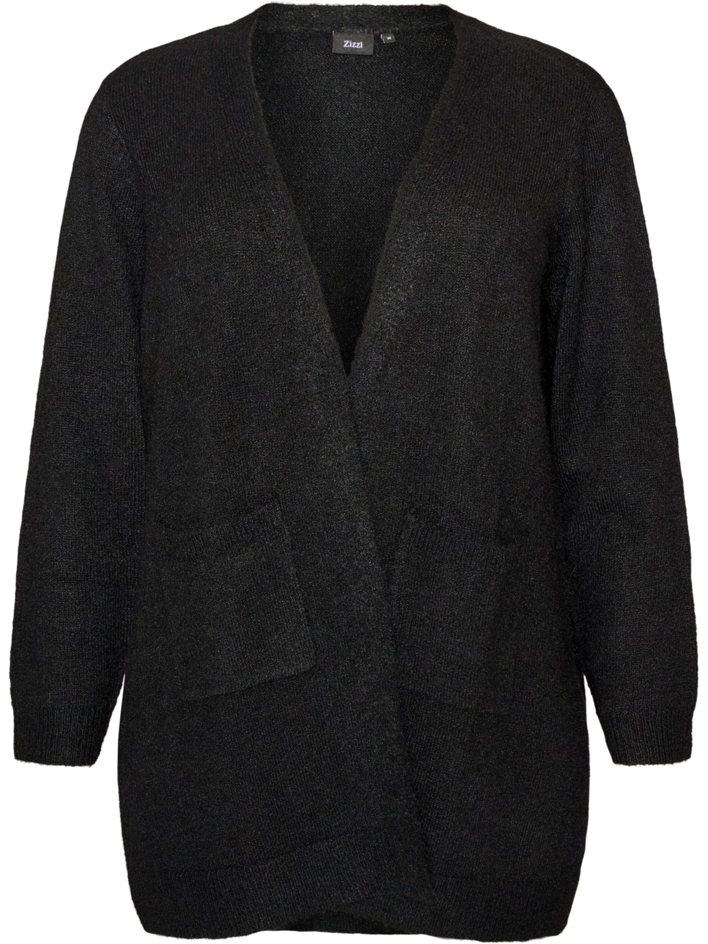 Zizzi Cardigan i sort: forside