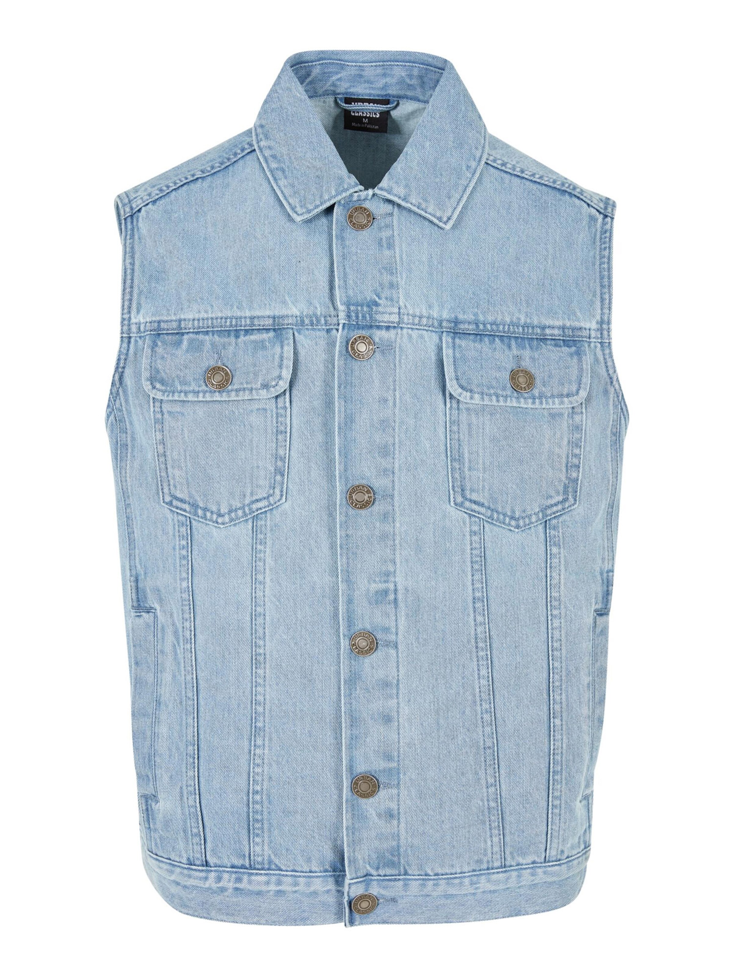 Urban Classics Vest in Blue: front