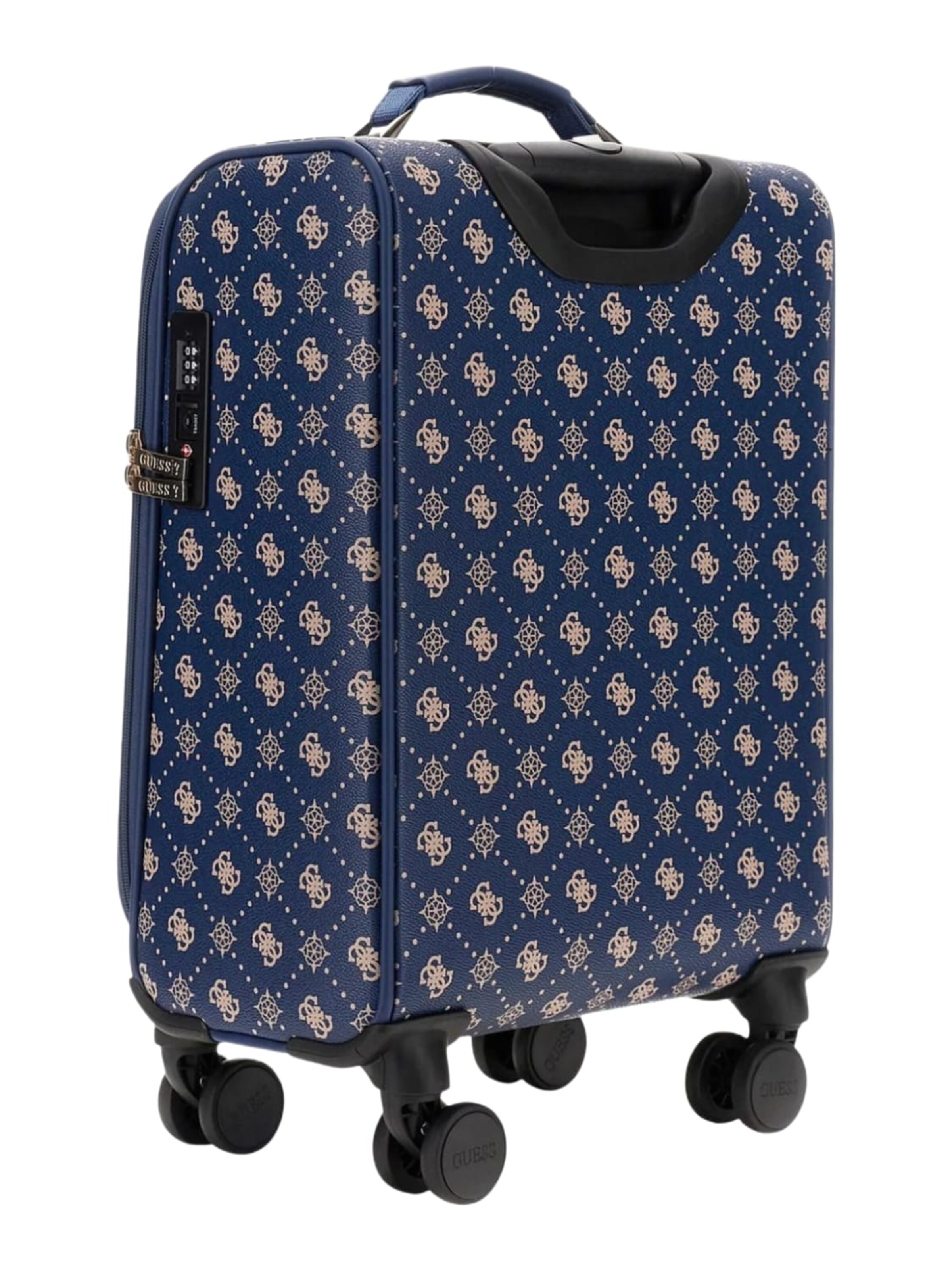 GUESS Koffer 'Guess Valise Silia Navy Logo Trolley' in Blauw