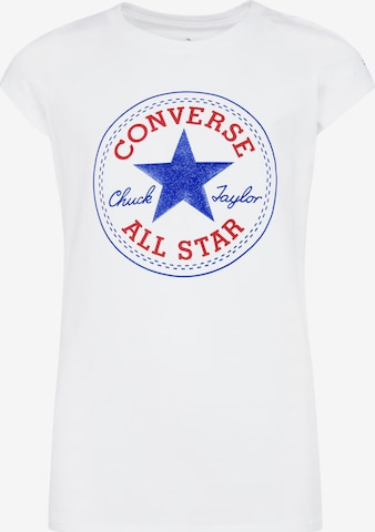 T-Shirt CONVERSE en blanc : devant