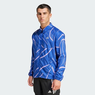 Veste de sport ' Break the Norm Jacket ' ADIDAS PERFORMANCE en bleu : devant