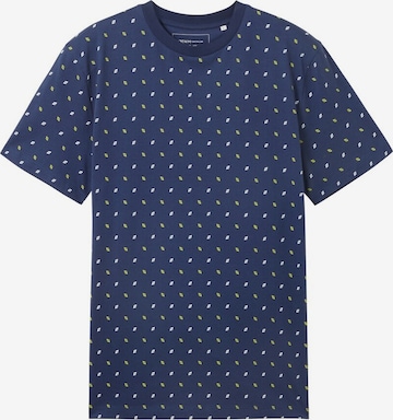 T-Shirt TOM TAILOR DENIM en bleu : devant