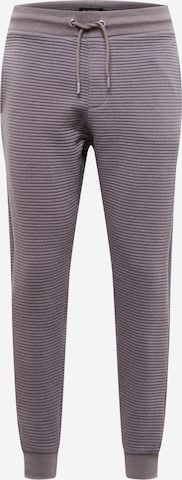 BURTON MENSWEAR LONDON Tapered Trousers 'Ottoman' in Grey: front