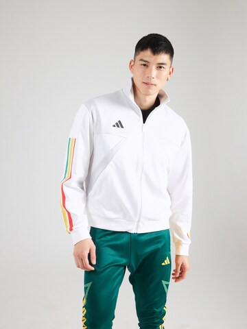 ADIDAS SPORTSWEAR Tréningová bunda 'House of Tiro' - Biela: predná strana